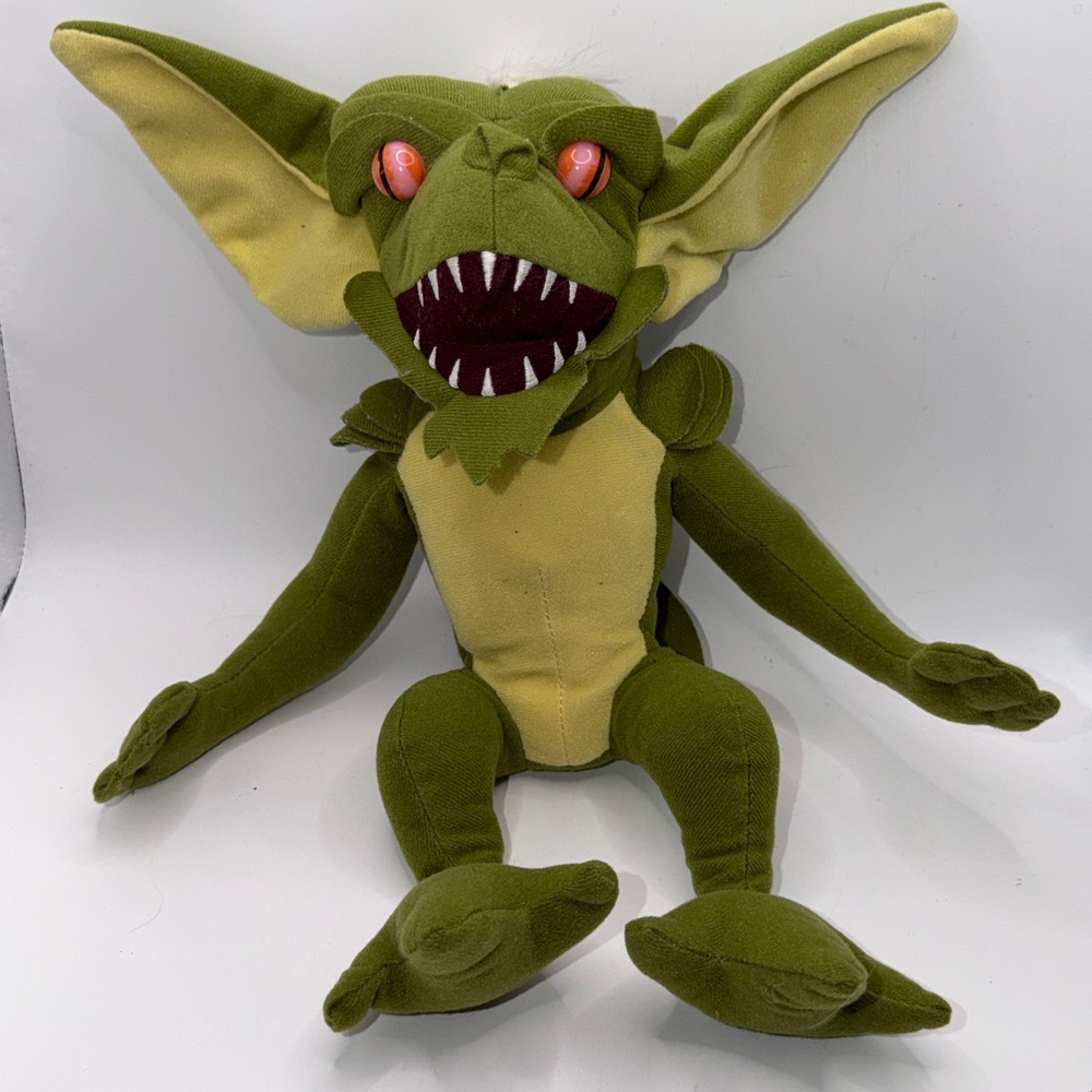 12" Gremlins Stripe/Spike Plush Green Evil Mohawk Monster Horror Movie Toy